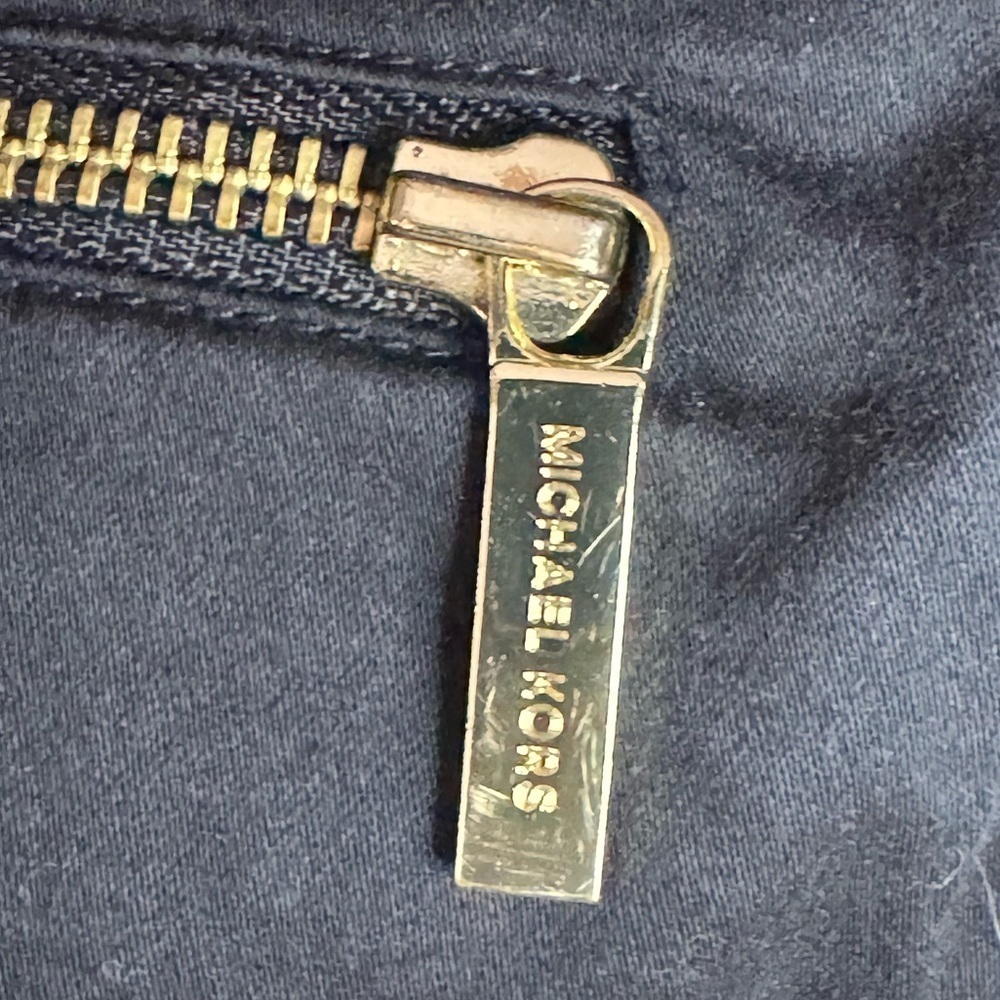 Michael Kors Gold Metal and Black Bermuda Shorts - Picture 4 of 5